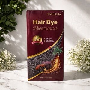 Natural Black Hair Dye Shampoo